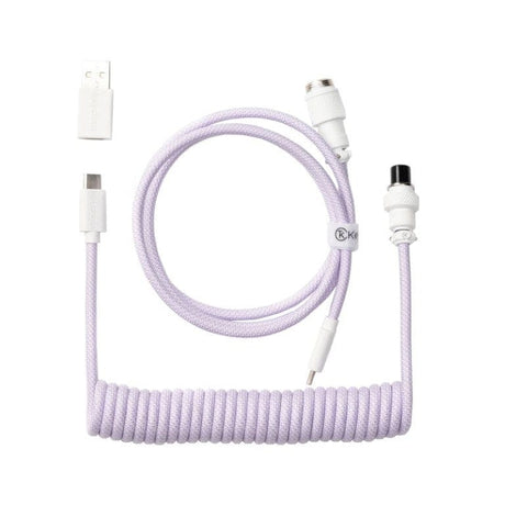 Keychron Cab-17 Coiled Aviator Cable Light Purple