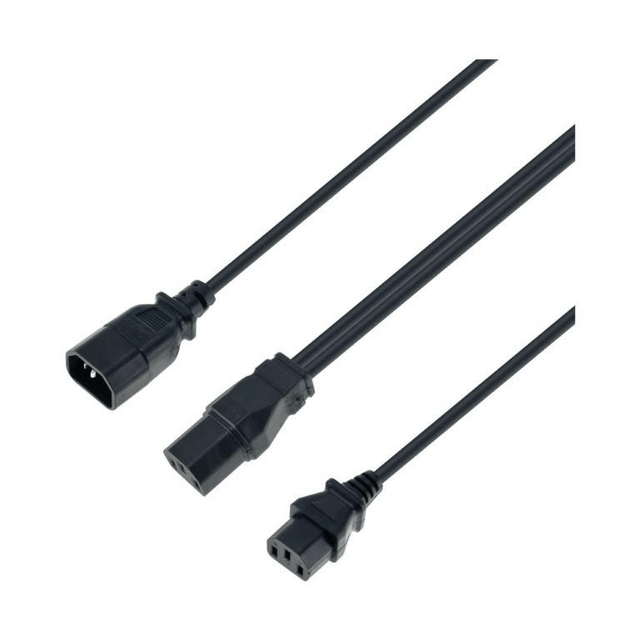 LinkQnet Power Splitter Extension Cable 1.8m CAB-PWR-IECM-2IECF