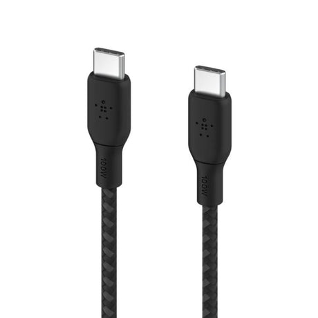 Belkin BoostCharge 100W PD USB Type-C to USB Type-C 2m Braided Cable Black CAB014BT2MBK