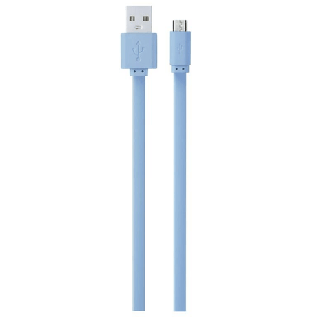 Volkano Slim Series USB-A to Micro USB Cable Sky-Blue CAB343-BBL