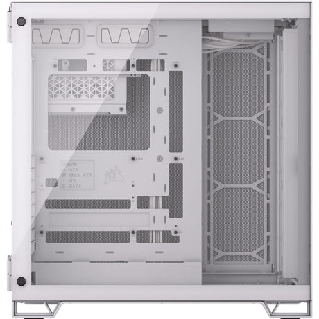 Corsair 6500D Airflow Tempered Glass ATX Dual Chamber Mid Tower Gaming PC Case - White CC-9011260-WW