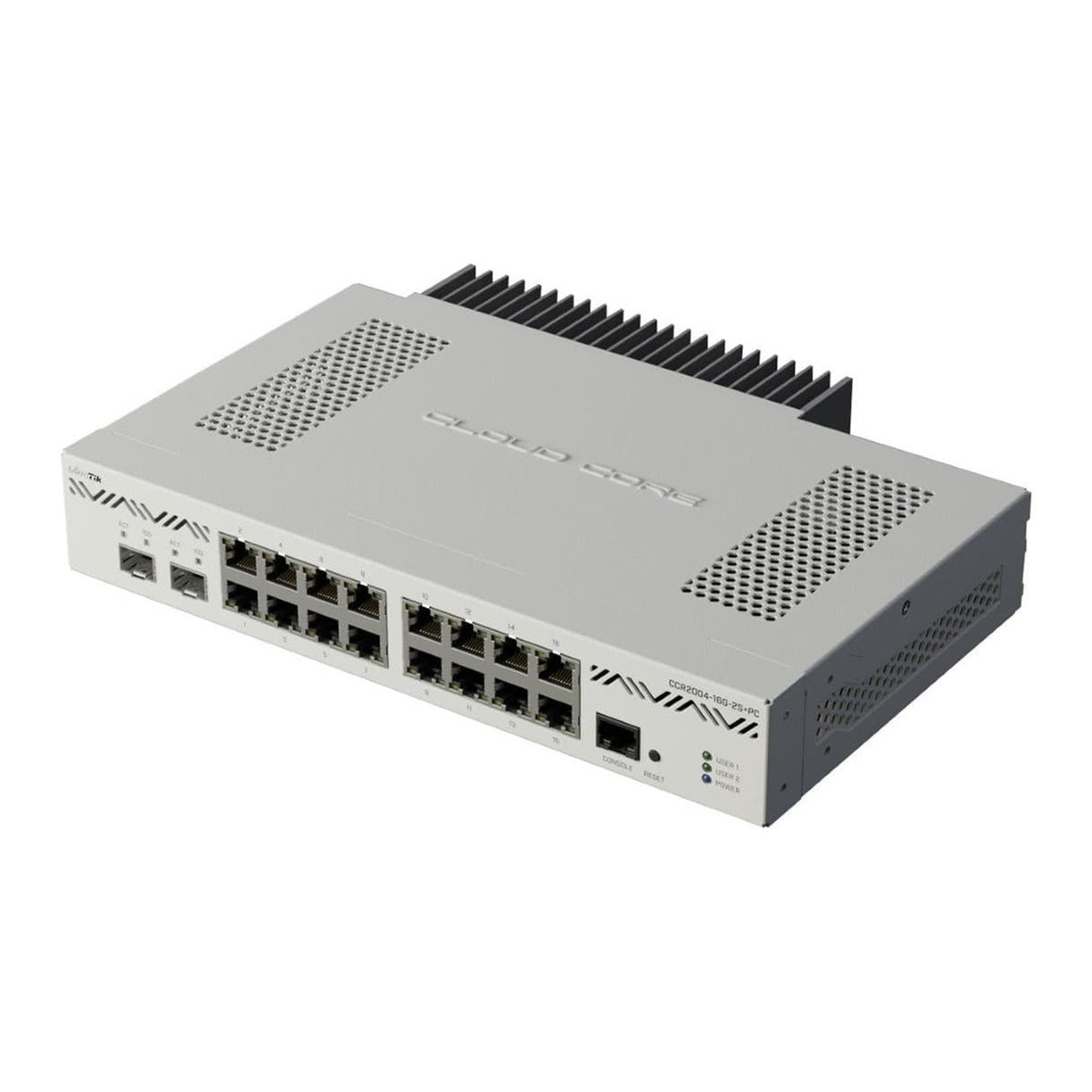 Mikrotik CCR2004-16G-2S+PC 16-port GbE Router with 2x SFP+ ports