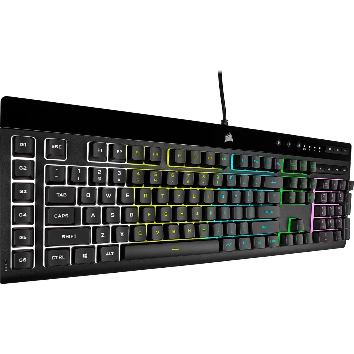 Corsair K55 RGB Pro Lite RGB Rubber Dome USB Wired Gaming Keyboard CH-9226065-NA