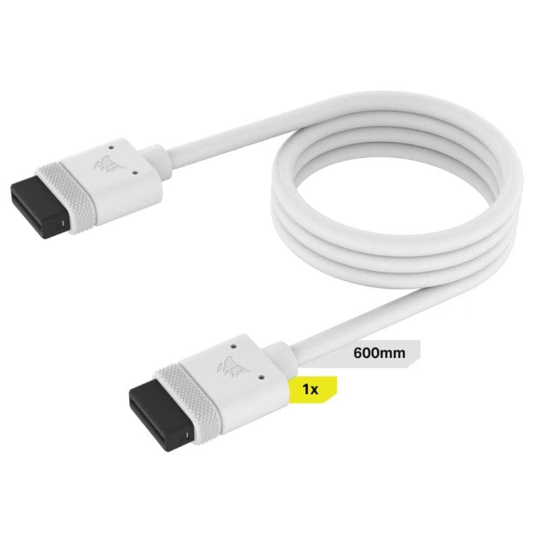 Corsair iCUE 600mm with Straight Connectors Link Cable White CL-9011127-WW