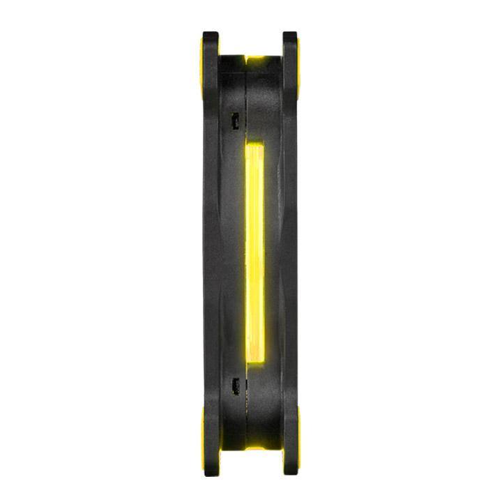 Thermaltake Riing 14 Computer Case Fan 140mm Black and Yellow 1400rpm CL-F039-PL14YL-A