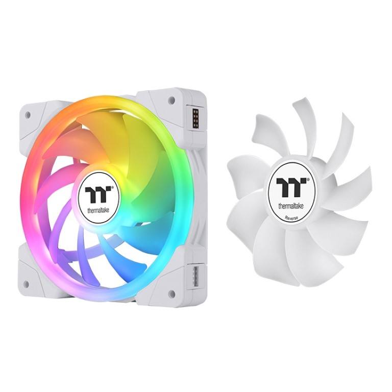 Thermaltake SWAFAN EX12 ARGB Sync PC Case Fan 120mm White 3-pack CL-F169-PL12SW-A