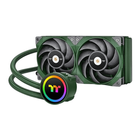 Thermaltake TOUGHLIQUID 240 ARGB All-in-one 12cm Liquid Cooler System Green CL-W319-PL12RG-A