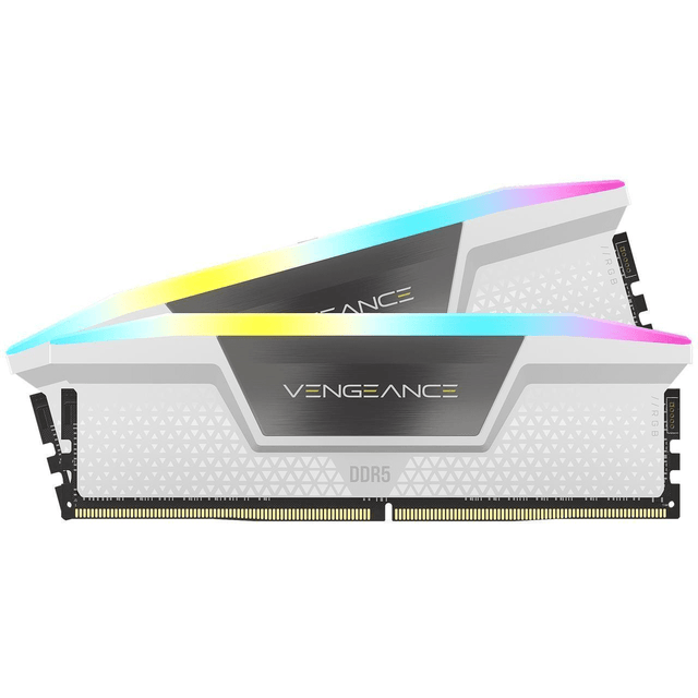 Corsair Vengeance RGB CMH32GX5M2E6000C36W Memory Module 32GB 2 x 16GB DDR5 6000 MHz ECC