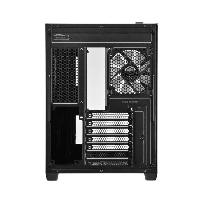 FSP CMT380B ATX Mid-Tower Gaming PC Case Black with Tempered Glass Side Panel