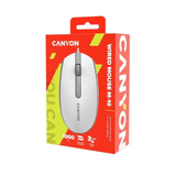 Canyon M-10 Wired Mouse White Grey CNE-CMS10WG