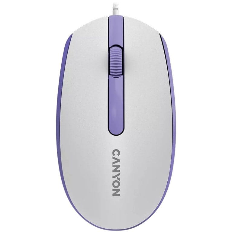 Canyon M-10 Wired Mouse White Lavender CNE-CMS10WL