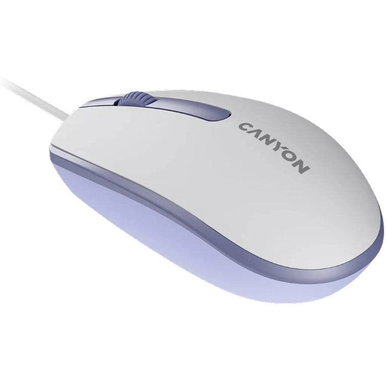 Canyon M-10 Wired Mouse White Lavender CNE-CMS10WL