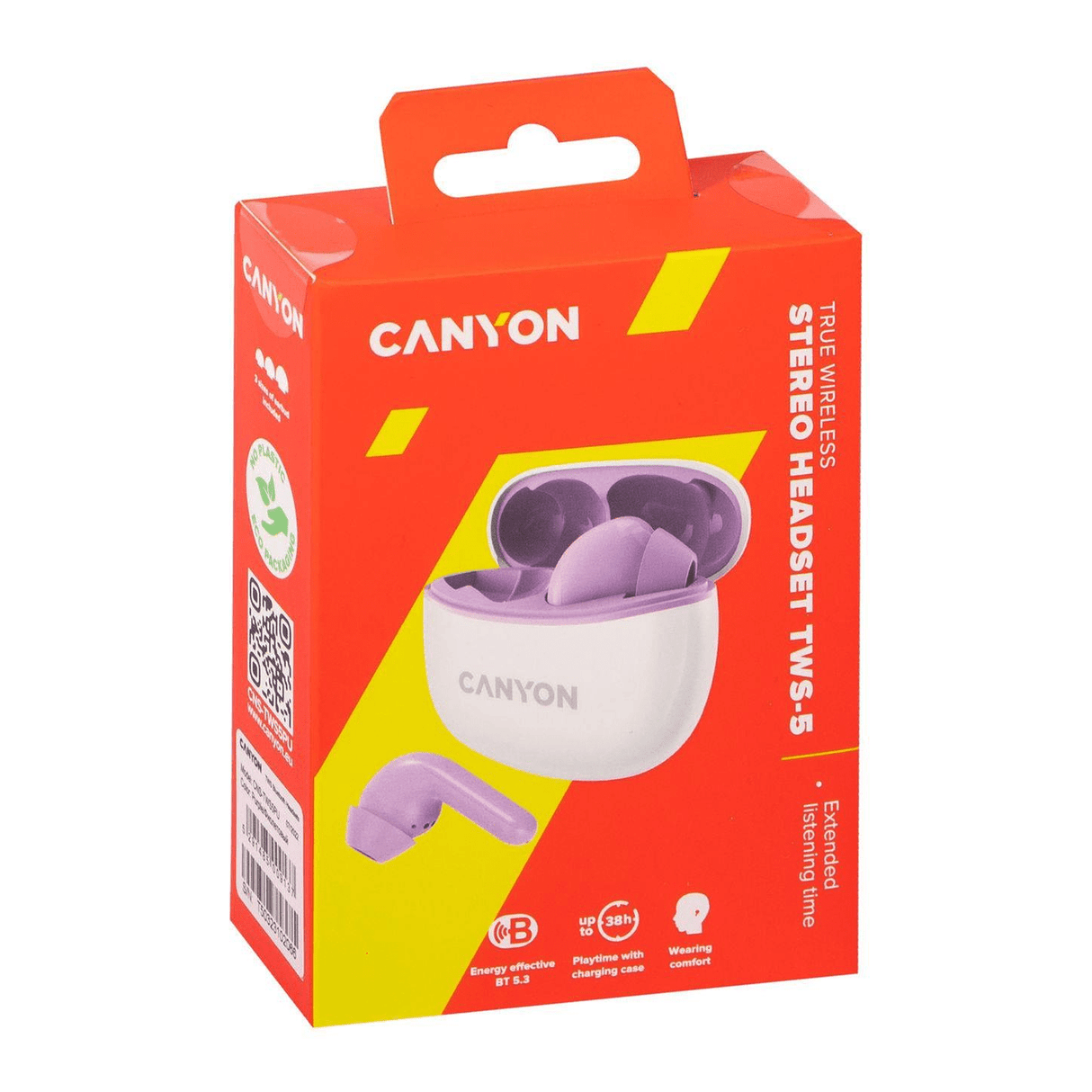 Canyon TWS-5 Wireless Bluetooth In-ear Headset Purple CNS-TWS5PU