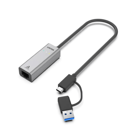 Unitek Y-3465A Type-C to Gigabit Ethernet Adapter CNV-USB3-C-ETH-ADAPT