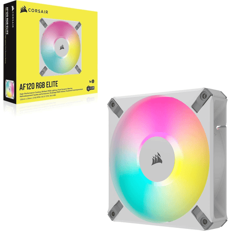 Corsair iCUE AF140 RGB ELITE 140mm PWM Fan White CO-9050159-WW