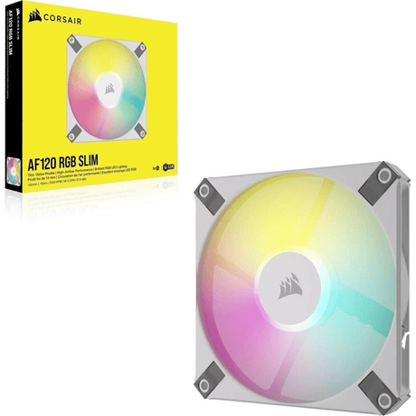 Corsair iCUE AF120 RGB Slim 120mm PC Case Fan White CO-9050164-WW