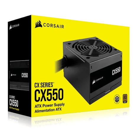 Corsair CX550 Series 550W 80 PLUS Bronze ATX Power Supply CP-9020277-WW