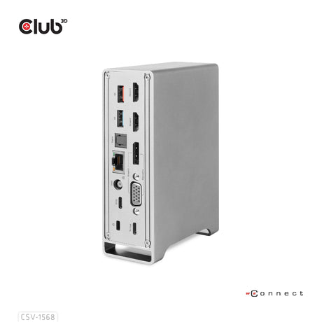 Club 3D USB Gen2 Type-C Triple Display DP Alt mode with Smart PD Charging Dock Station CSV-1568-CLUB3D