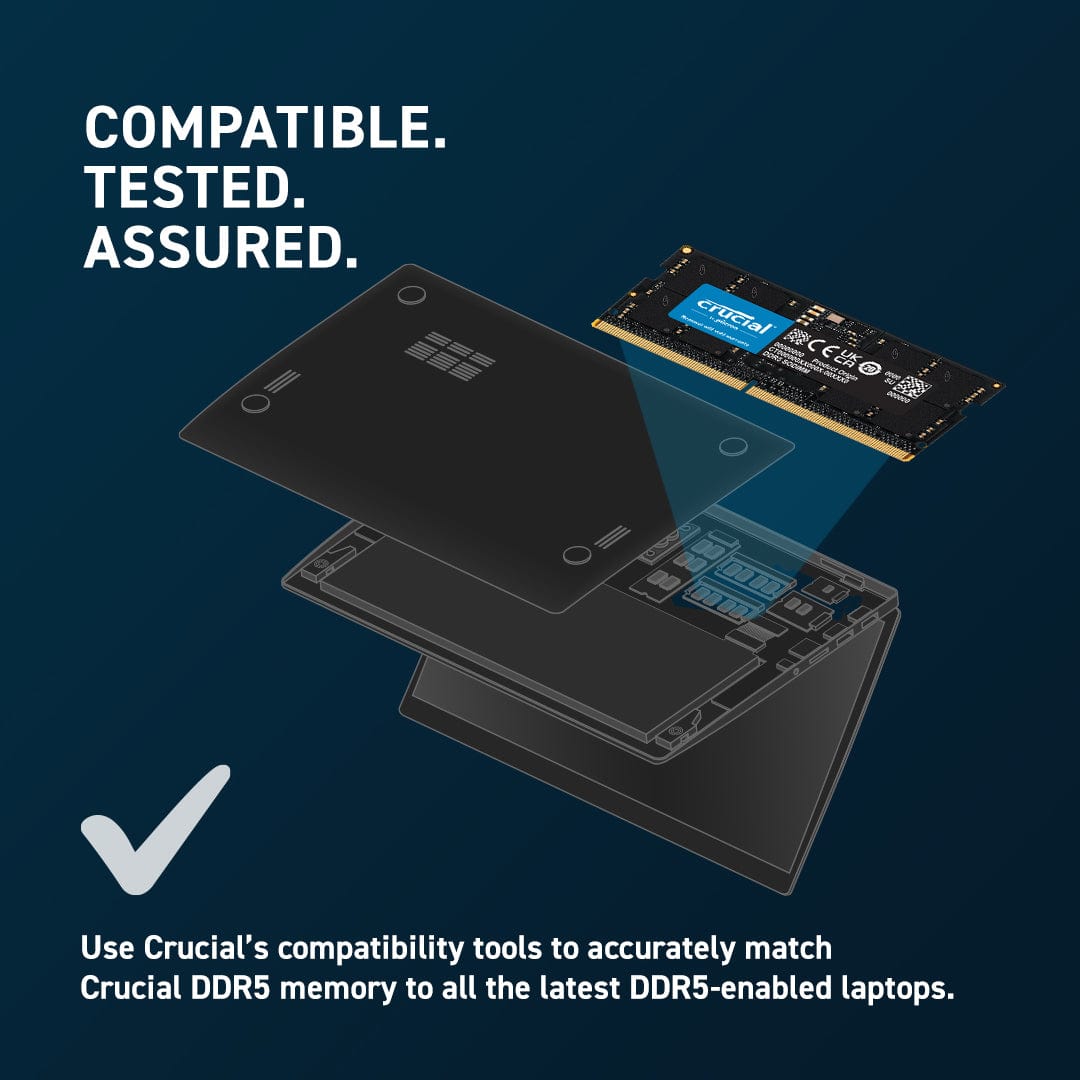 Crucial CT16G56C46S5 Memory Module 16GB 1 x 16GB DDR5 5600MHz ECC