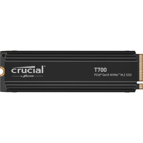 Crucial T700 2TB M.2 NVMe Gen5 NAND with Heatsink Internal SSD CT2000T700SSD5