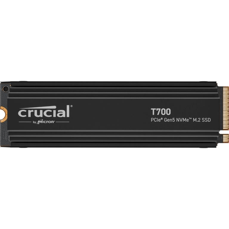 Crucial T700 4TB M.2 NVMe Gen5 NAND with Heatsink Internal SSD CT4000T700SSD5