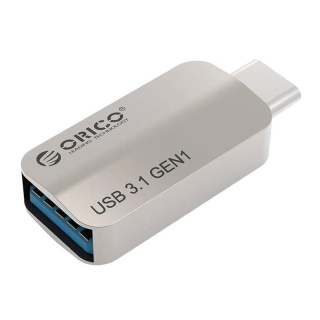 Orico Type-C to Type-A ChargeSync On The Go Adapter Silver CTA2-SV