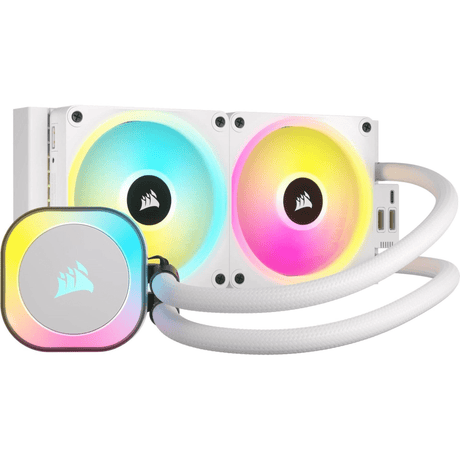 Corsair iCUE Link H100i RGB AIO 240mm Liquid CPU Cooler White CW-9061005-WW