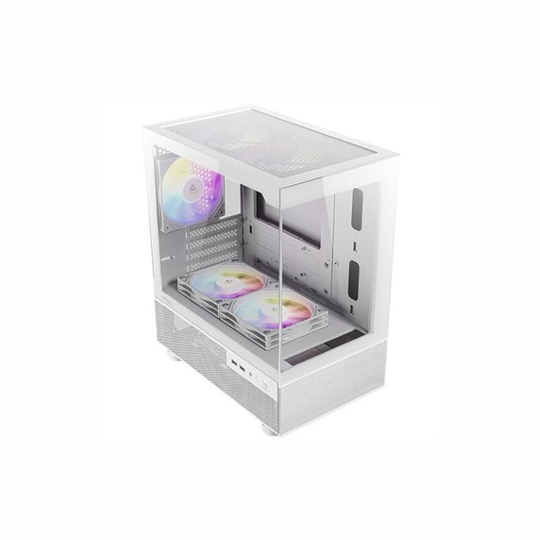 Antec CX200M RGB ELITE WHITE ITX Micro-ATX Mini-Tower Gaming PC Case