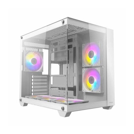 Antec CX800 RGB Elite Mid-Tower Dual Chamber Gaming PC Case White