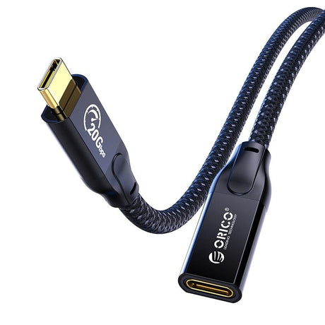 Orico 1m USB3.2 Gen2X2 Type-C Male to Female High-speed Extension Cable CY32-10-BK-BP