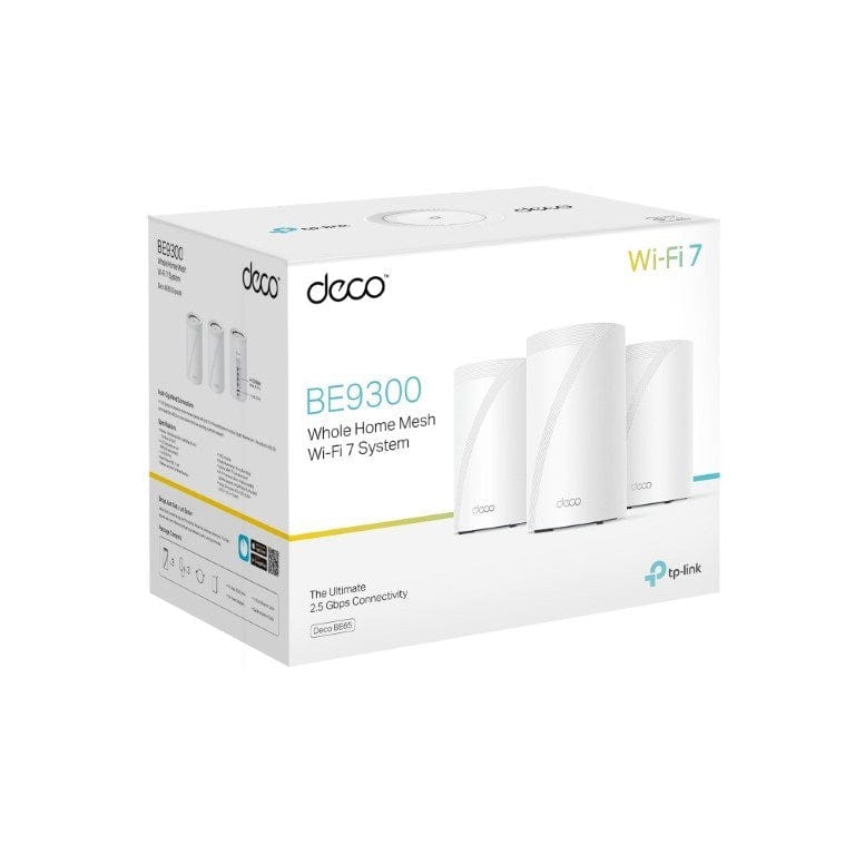 TP-Link Deco BE65(3-pack) BE11000 Whole Home Mesh Wi-Fi 7 System