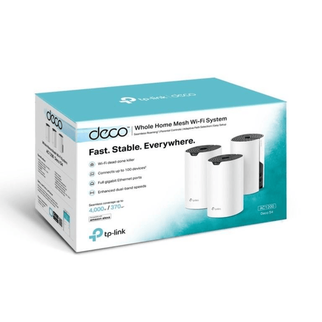 TP-Link Deco S4(3-pack) AC1200 Whole Home Mesh Wi-Fi System