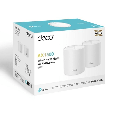 TP-Link Deco X10(2-pack) AX1500 Whole Home Mesh Wi-Fi 6 System