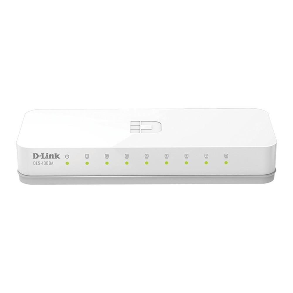 D-Link 8-Port 10/100 Unmanaged Switch DES-1008A-S