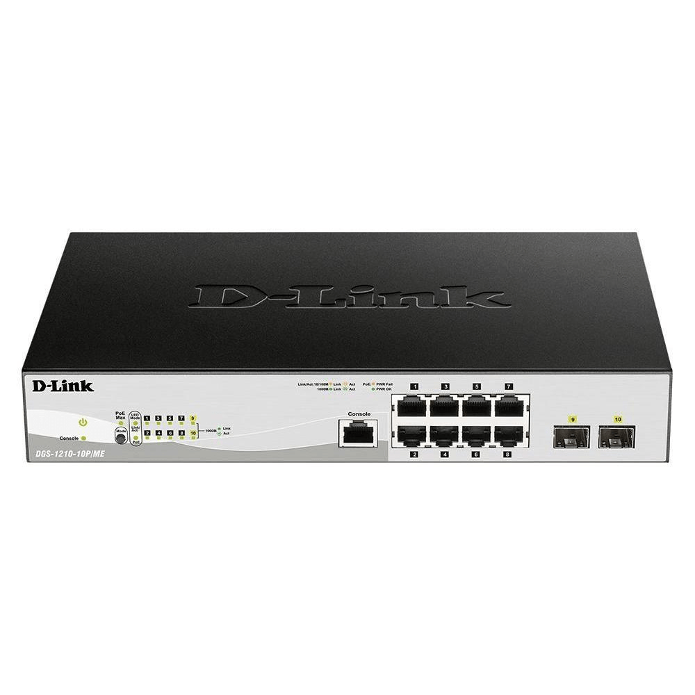 D-Link 10-Port Gigabit PoE Metro Ethernet Switch DGS-1210-10P/ME