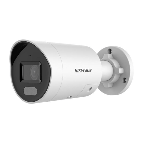 Hikvision 4MP 4mm ColorVu Strobe Light and Audible Warning Fixed Mini Bullet Network Camera DS-2CD2047G2-LU/SL(4mm)