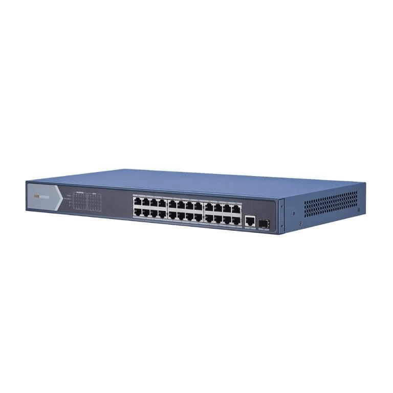 Hikvision 24-port PoE Gigabit Ethernet Unmanaged Switch with 1-port SFP DS-3E0526P-E