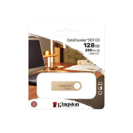 Kingston DataTraveler 128GB USB3.2 Gen1 Metal Flash Drive DTSE9G3/128GB