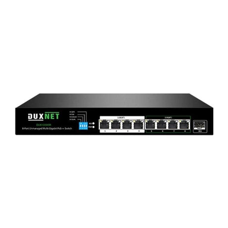 DuxNet 8-port Multi-GbE PoE++ Unmanaged Switch with 1-port SFP+ DUX1009XM