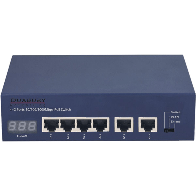 Duxbury 6-port Gigabit Switch with 4-port PoE DUX106Gv2