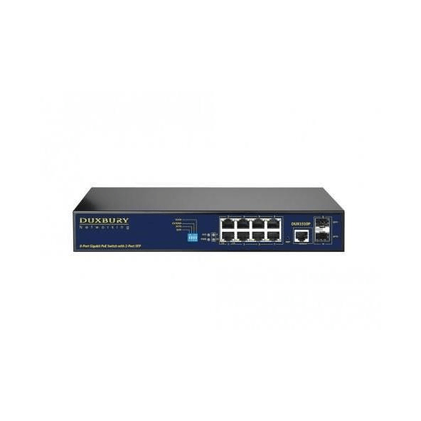 Duxbury AI 10-port Layer 2 Managed GbE PoE Switch DUX1510P