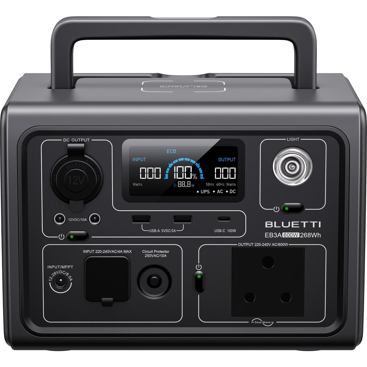 Bluetti EB3A 268Wh Portable Power Station