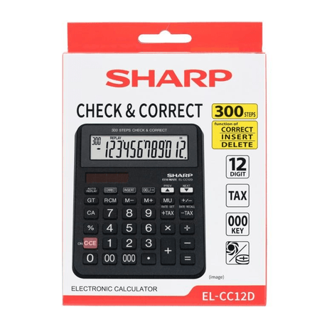 Sharp EL-CC12D CheckCorrect Desk Calculator