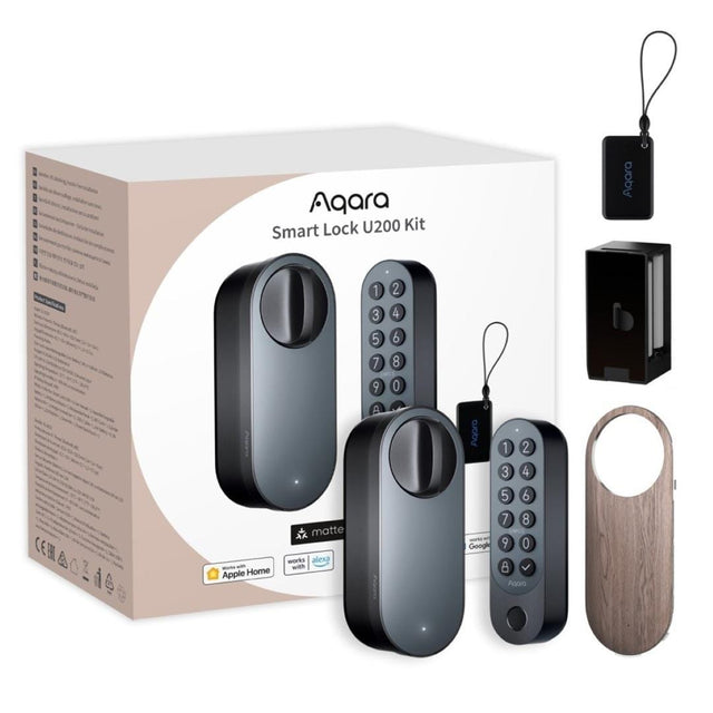 Aqara U200 Controller Smart Retrofit Door Lock - Black EL-D02D-B