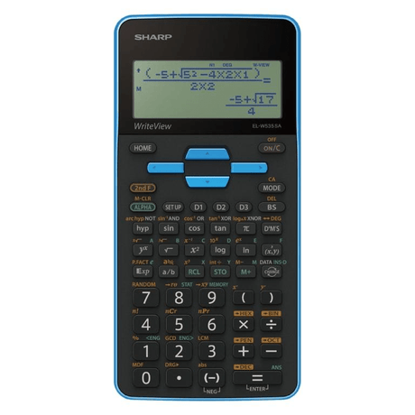 Sharp EL-W535SA-BBL 422-functions Scientific Calculator Blue