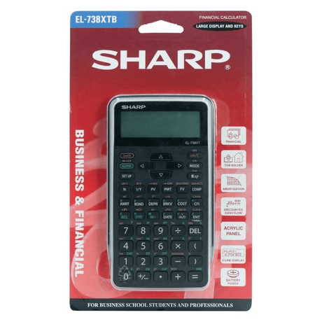 Sharp EL738XTB Advanced Financial Calculator