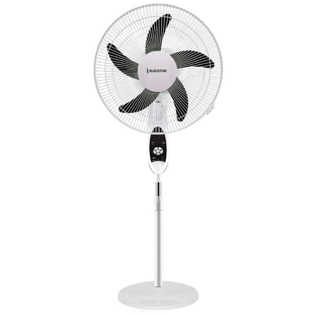 Elecstor 16-inch Rechargeable Pedestal Fan - White ELE-116