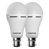 Elecstor B22 7W 1200mah Rechargeable LED Bulb 2-pack - Warm White ELE-A60-7W-B22WW2P