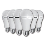 Elecstor E27 7W 1200mah Rechargeable LED Bulb 6-pack - Warm White ELE-A60-7W-E276PWW