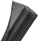 Techflex Flexo F6 50.8mm x 1m Uniquely Designed Split Tube Semi-Rigid Braided Sleeving Black F6N2.00BK